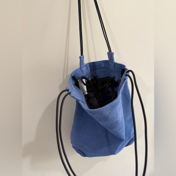 Newport News Blue Suede Shoulder Bag